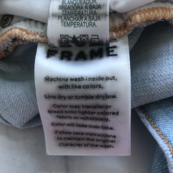 Frame Denim Le Cut Off Raw Edge Shorts in Hurrah Size 29 - Picture 8 of 12